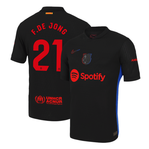 F.DE JONG #21 Barcelona Away Authentic Soccer Jersey 2024/25