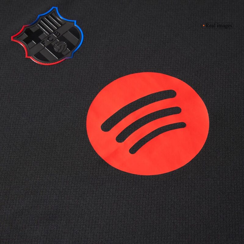 LEWANDOWSKI #9 Barcelona Away Authentic Soccer Jersey 2024/25 - Spotify Logo Without Text