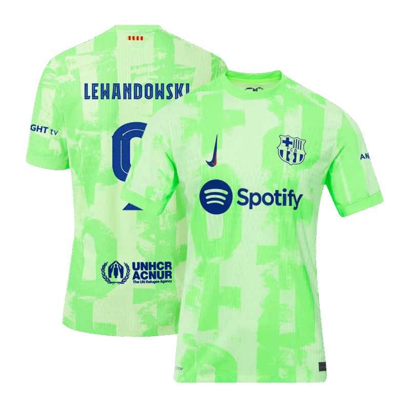 LEWANDOWSKI #9 Barcelona Third Away Authentic Soccer Jersey 2024/25 - UCL