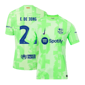 F.DE JONG #21 Barcelona Third Away Authentic Soccer Jersey 2024/25 - UCL