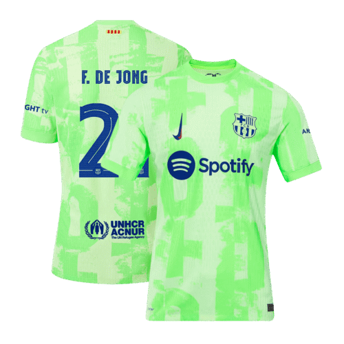 F.DE JONG #21 Barcelona Third Away Authentic Soccer Jersey 2024/25 - UCL