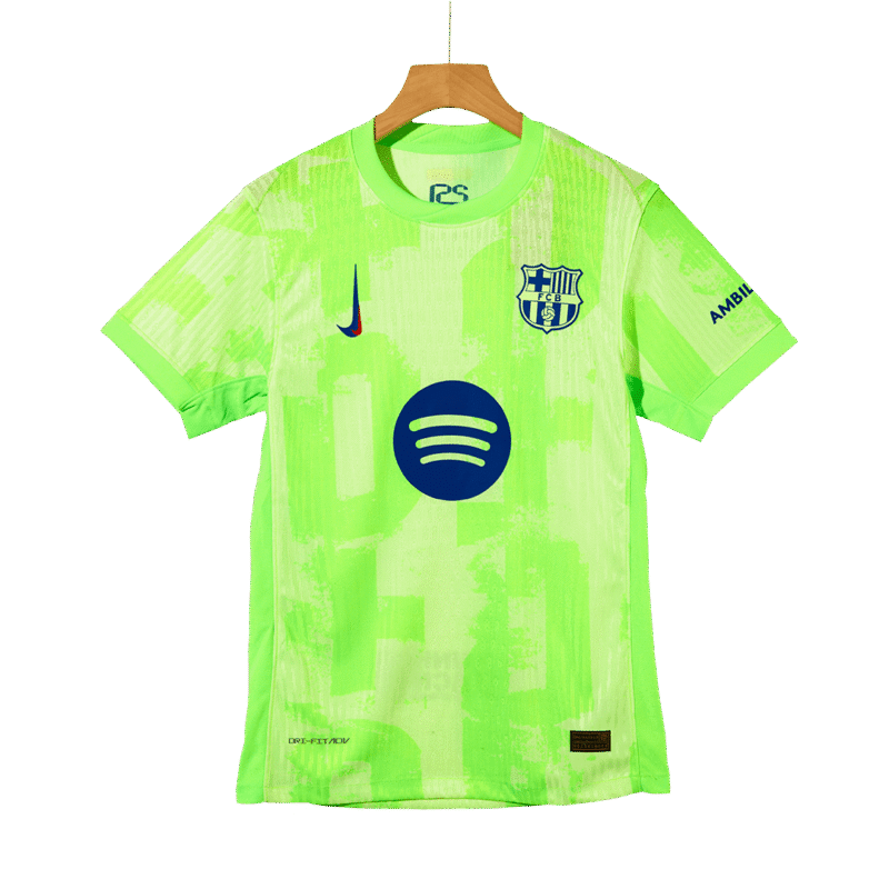 Barcelona Third Away Authentic Soccer Jersey 2024/25 -（Spotify Logo Without Text）