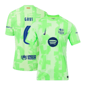 GAVI #6 Barcelona Third Away Authentic Soccer Jersey 2024/25- UCL（Spotify Logo Without Text）
