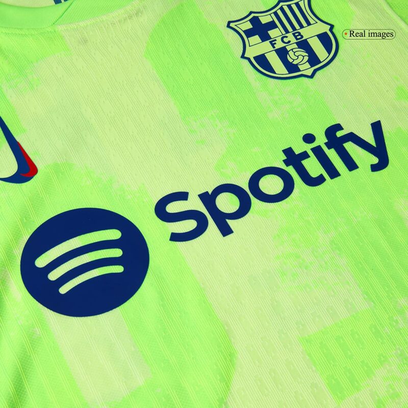 GAVI #6 Barcelona Third Away Authentic Soccer Jersey 2024/25- UCL（Spotify Logo Without Text）