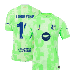 LAMINE YAMAL #19 Barcelona Third Away Authentic Soccer Jersey 2024/25- UCL（Spotify Logo Without Text）