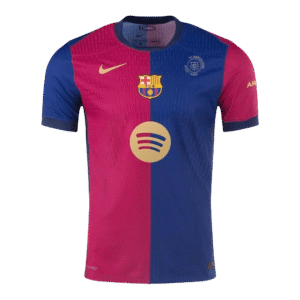 Barcelona Home Authentic Soccer Jersey 2024/25 - 125th Anniversary(Spotify Logo Without Text)