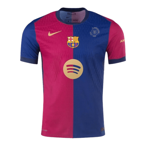 Barcelona Home Authentic Soccer Jersey 2024/25 - 125th Anniversary(Spotify Logo Without Text)