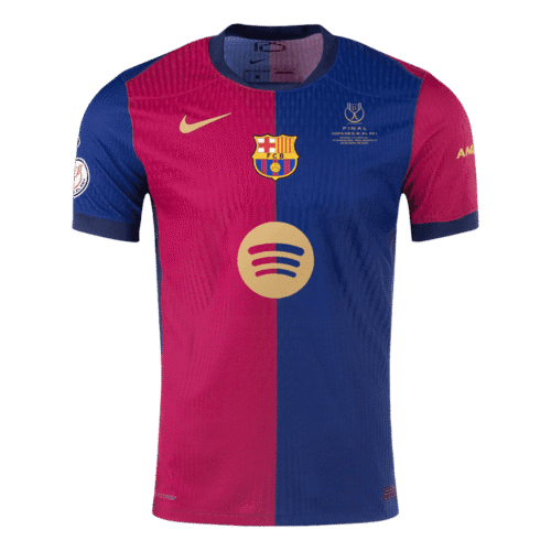 Barcelona Home Authentic Soccer Jersey 2024/25 - Copa del Rey Final