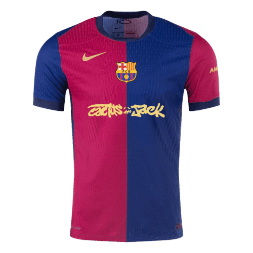 Barcelona X Travis Scott Home Authentic Soccer Jersey 2024/25