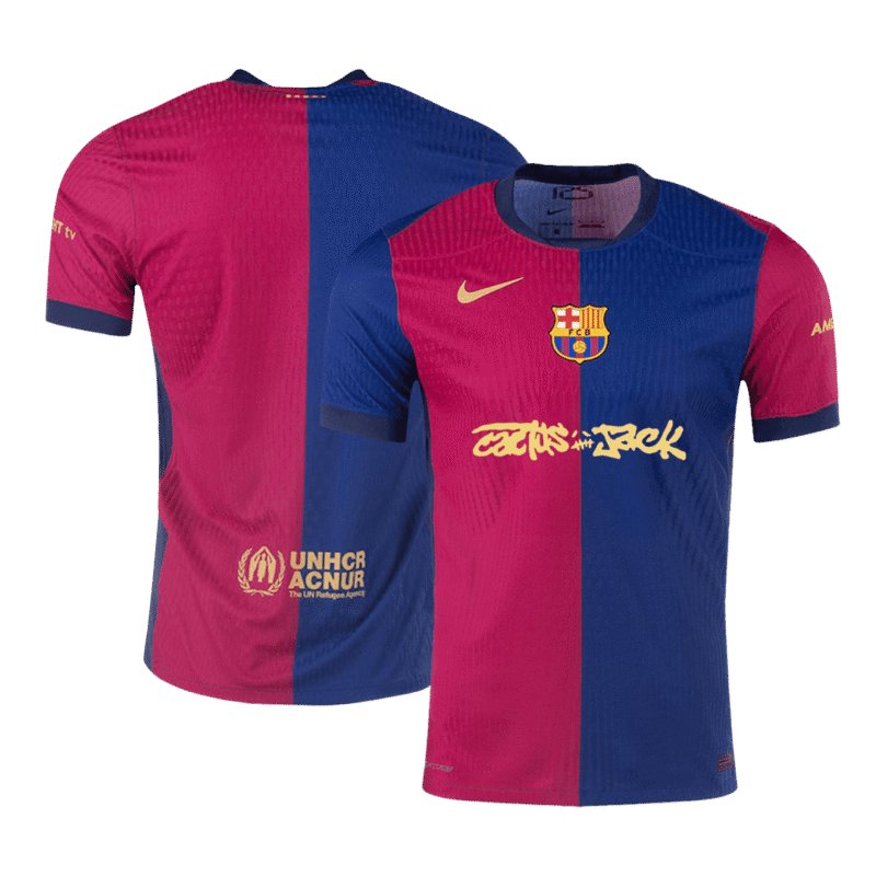 Barcelona X Travis Scott Home Authentic Soccer Jersey 2024/25