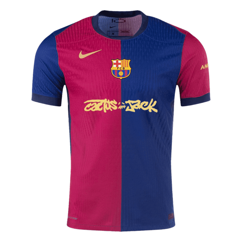 Barcelona X Travis Scott Home Authentic Soccer Jersey 2024/25