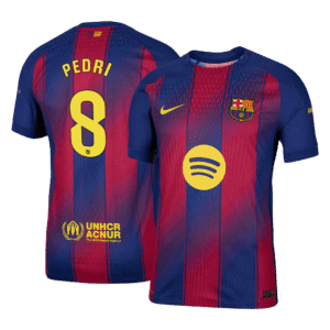 PEDRI #8 Barcelona Home Authentic Soccer Jersey 2025/26