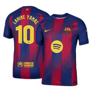 LAMINE YAMAL #10 Barcelona Home Authentic Soccer Jersey 2025/26 - UCL