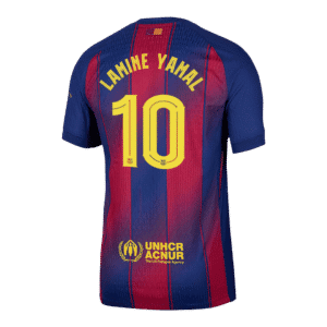 LAMINE YAMAL #10 Barcelona Home Authentic Soccer Jersey 2025/26 - UCL