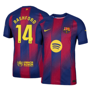 RASHFORD #14 Barcelona Home Authentic Soccer Jersey 2025/26