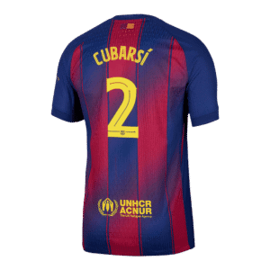 CUBARSÍ #2 Barcelona Home Authentic Soccer Jersey 2025/26 - UCL