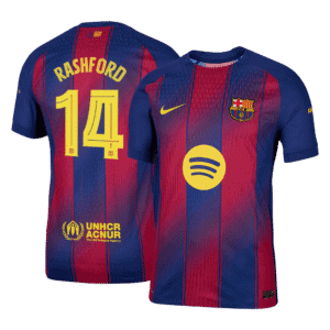 RASHFORD #14 Barcelona Home Authentic Soccer Jersey 2025/26 - UCL