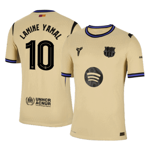 LAMINE YAMAL #10 Barcelona Away Authentic Soccer Jersey 2025/26 - UCL
