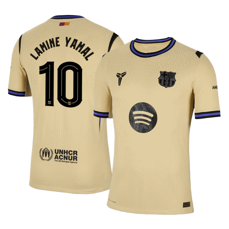 LAMINE YAMAL #10 Barcelona Away Authentic Soccer Jersey 2025/26 - UCL