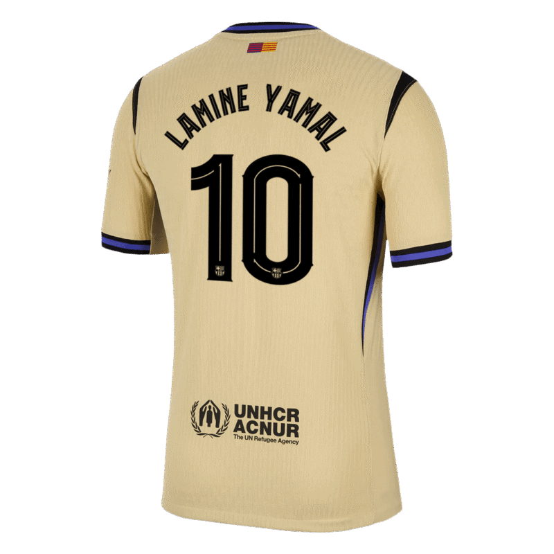 LAMINE YAMAL #10 Barcelona Away Authentic Soccer Jersey 2025/26 - UCL