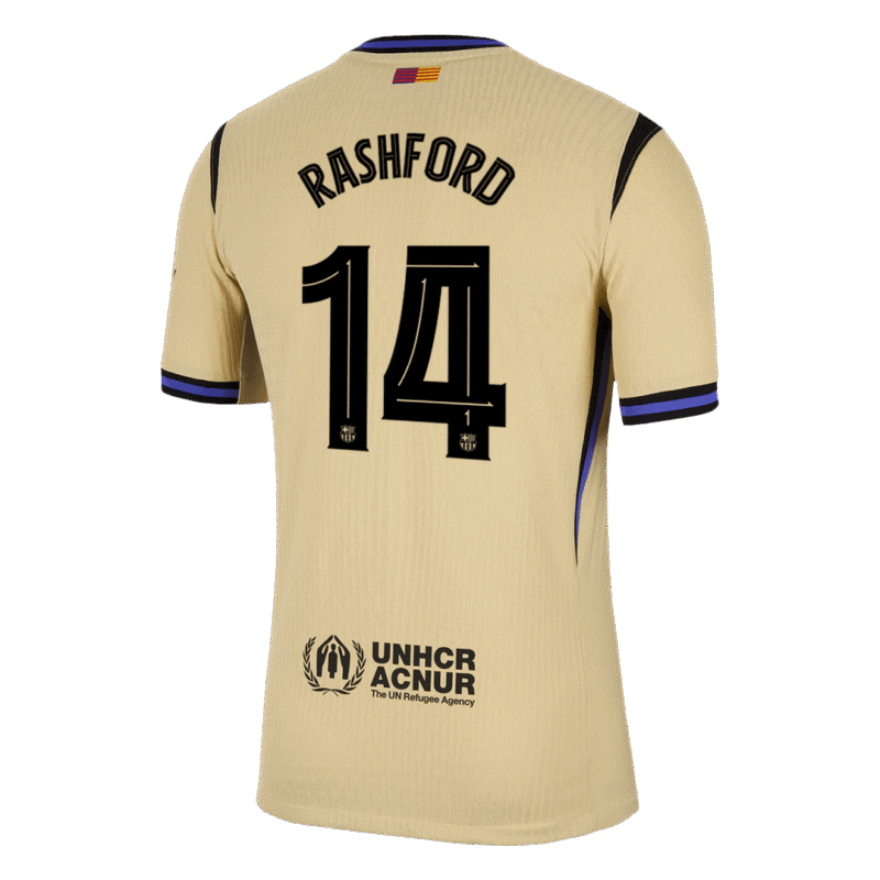 RASHFORD #14 Barcelona Away Authentic Soccer Jersey 2025/26 - UCL
