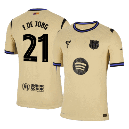 F.DE JONG #21 Barcelona Away Authentic Soccer Jersey 2025/26 - UCL