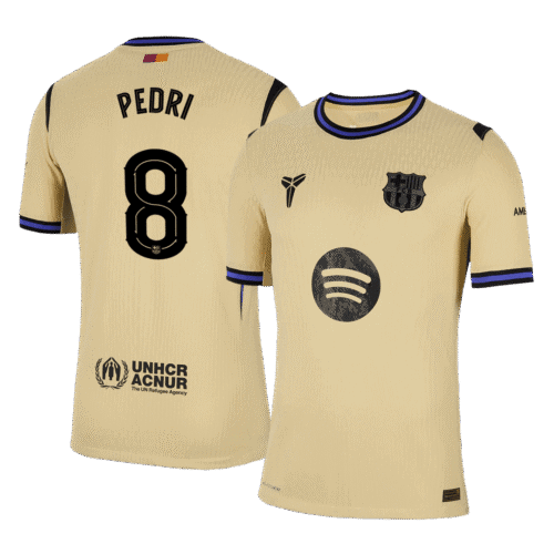 PEDRI #8 Barcelona Away Authentic Soccer Jersey 2025/26 - UCL