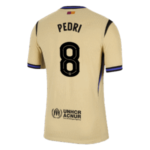 PEDRI #8 Barcelona Away Authentic Soccer Jersey 2025/26 - UCL