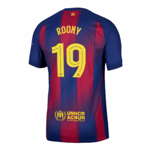 ROONY #19 Barcelona Home Authentic Soccer Jersey 2025/26 - UCL