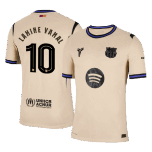 LAMINE YAMAL #10 Barcelona Away Authentic Soccer Jersey 2025/26 - UCL