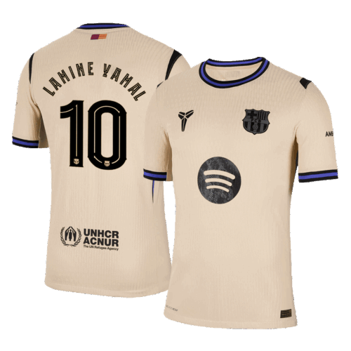 LAMINE YAMAL #10 Barcelona Away Authentic Soccer Jersey 2025/26 - UCL