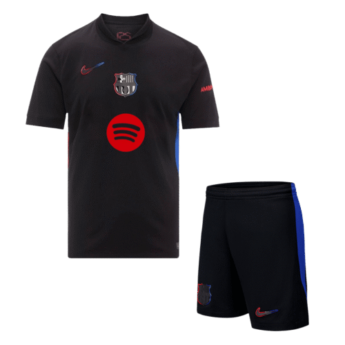 Barcelona Away Jerseys Kit 2024/25 - Spotify Logo Without Text