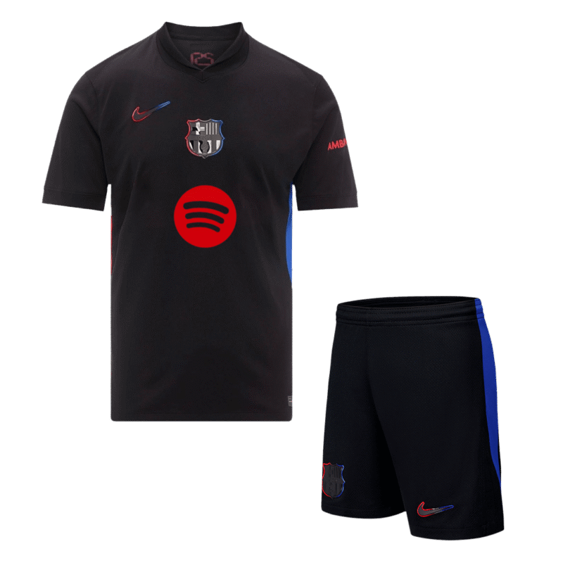 Barcelona Away Jerseys Kit 2024/25 - Spotify Logo Without Text
