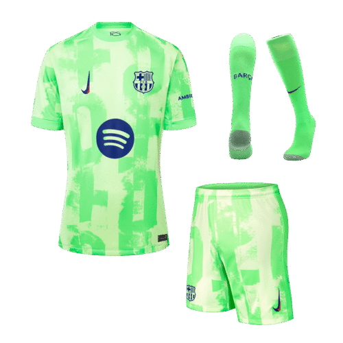 Barcelona Third Away Jerseys Full Kit 2024/25- (Spotify Logo Without Text)