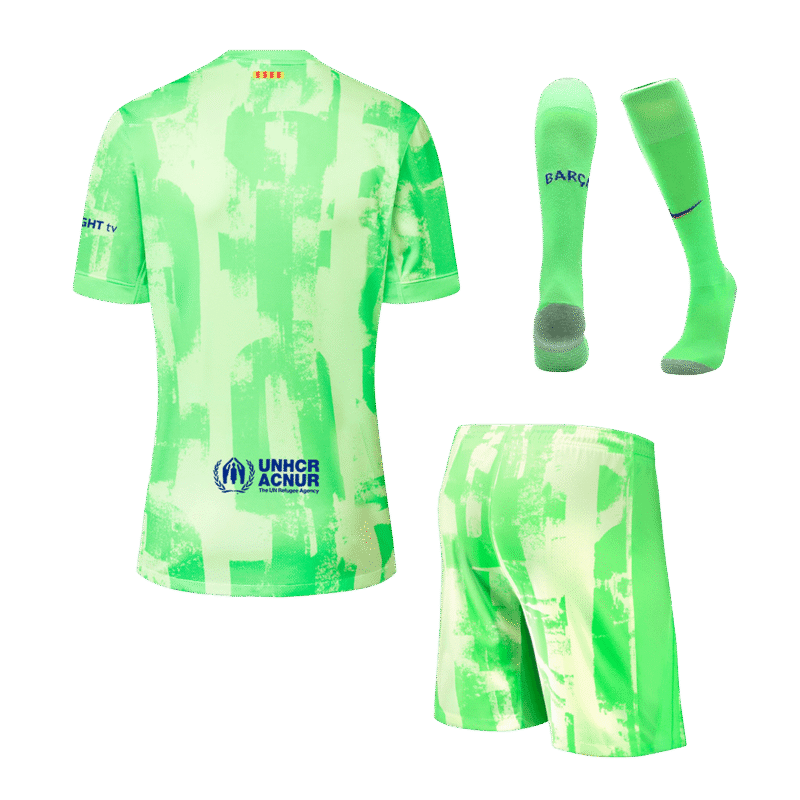 Barcelona Third Away Jerseys Full Kit 2024/25- (Spotify Logo Without Text)