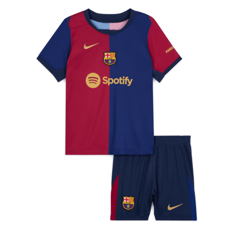 Barcelona Home Kids Soccer Jerseys Kit 2024/25