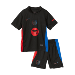 Barcelona Away Kids Soccer Jerseys Kit 2024/25 - Spotify Logo Without Text