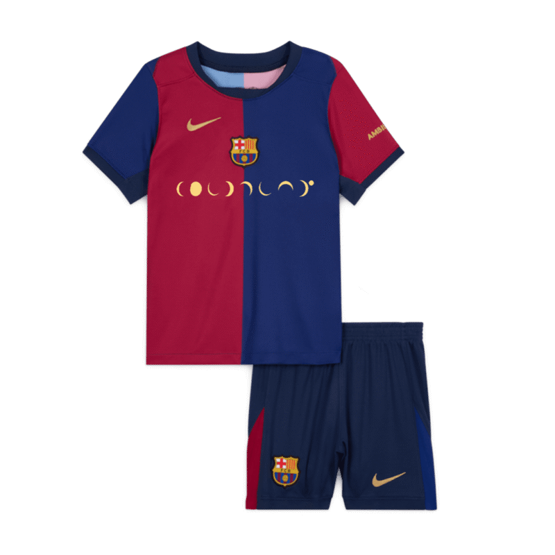 Barcelona Home Kids Soccer Jerseys Kit 2024/25 - COLDPLAY