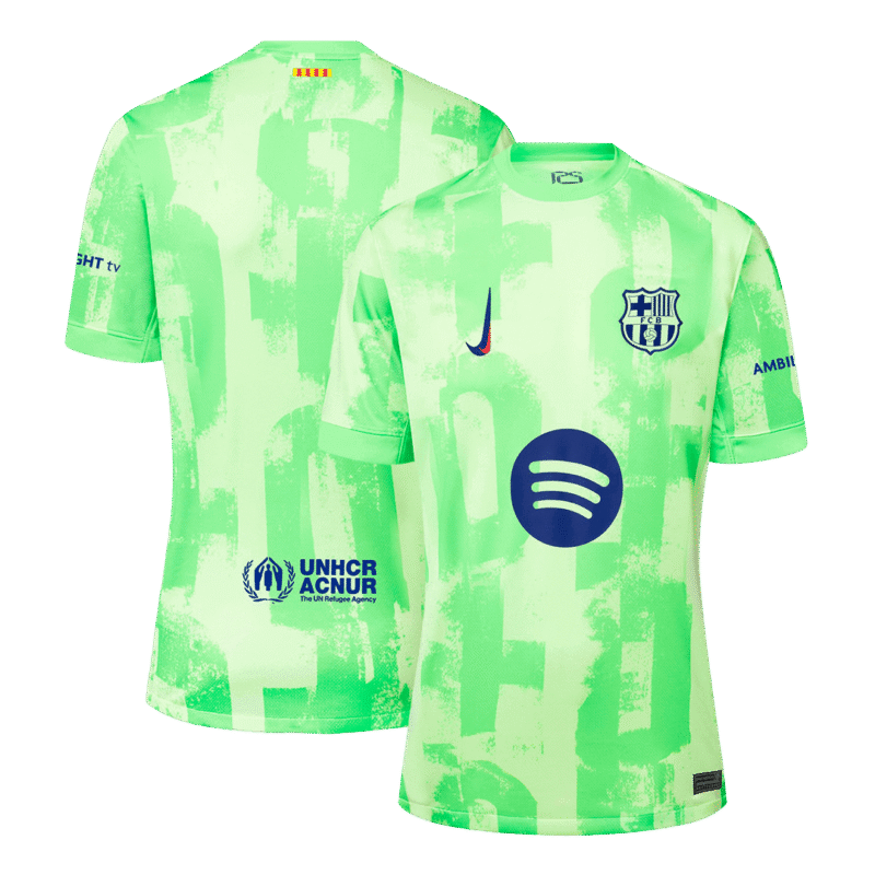 Barcelona Third Away Soccer Jersey 2024/25 - (Spotify Logo Without Text)