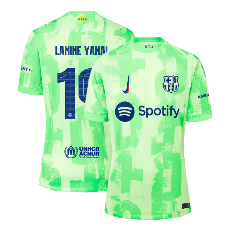 LAMINE YAMAL #19 Barcelona Third Away Soccer Jersey 2024/25 - UCL