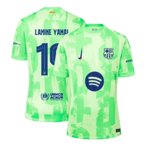 LAMINE YAMAL #19 Barcelona Third Away Soccer Jersey 2024/25 - UCL（Spotify Logo Without Text）