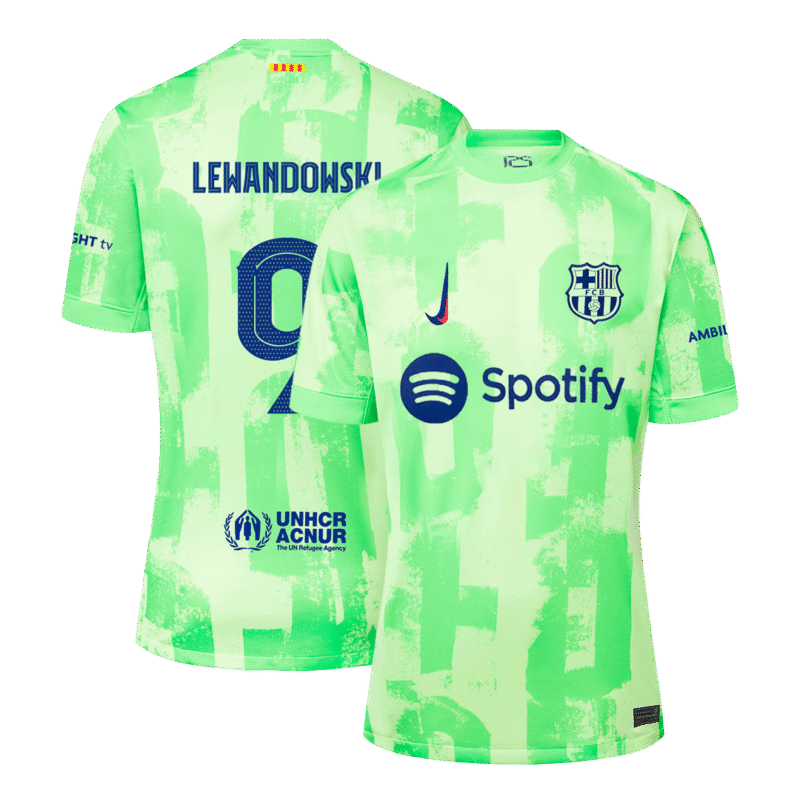 LEWANDOWSKI #9 Barcelona Third Away Soccer Jersey 2024/25 - UCL