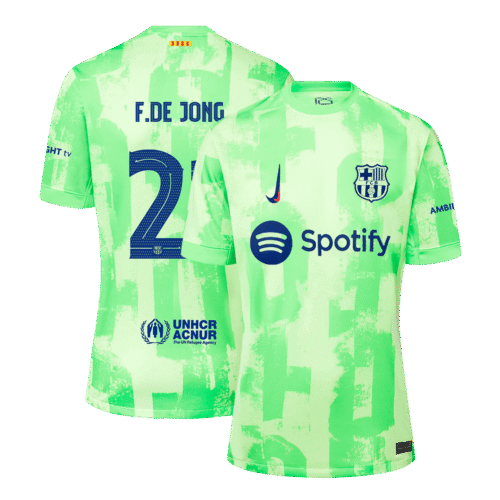 F.DE JONG #21 Barcelona Third Away Soccer Jersey 2024/25 - UCL