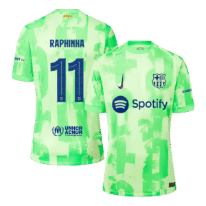 RAPHINHA #11 Barcelona Third Away Soccer Jersey 2024/25- UCL