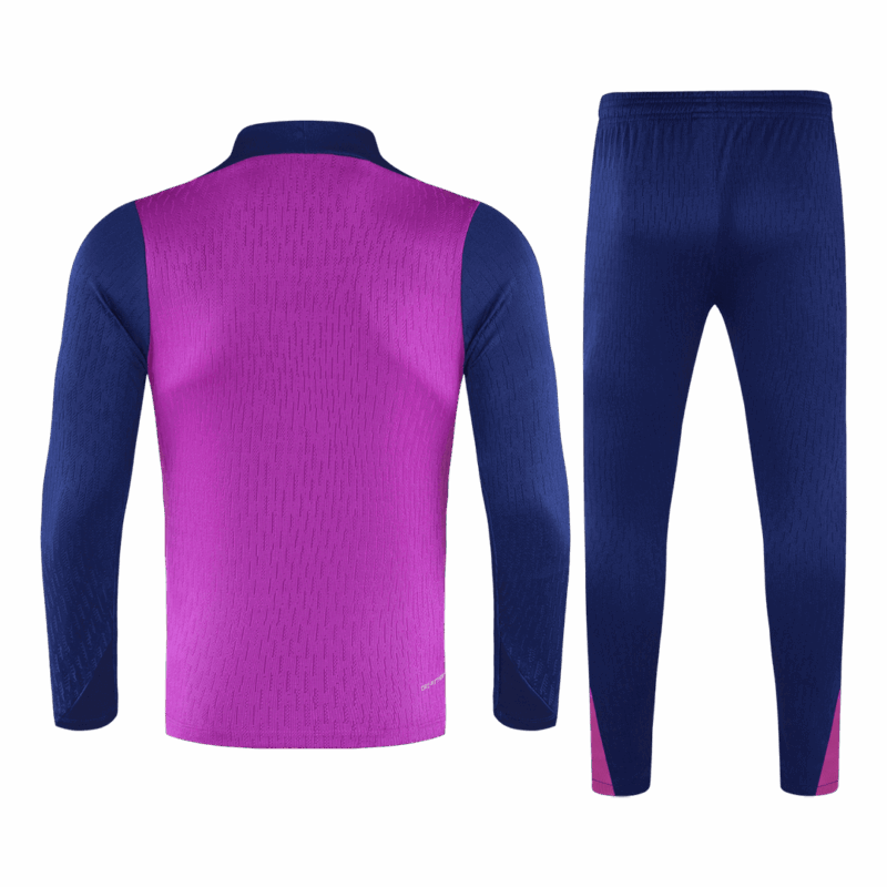 Kid's Barcelona Zipper Sweatshirt Kit(Top+Pants) 25/26 Purple