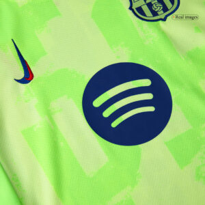 Barcelona Third Away Kids Soccer Jerseys Kit 2024/25 - UCL (Spotify Logo Without Text)