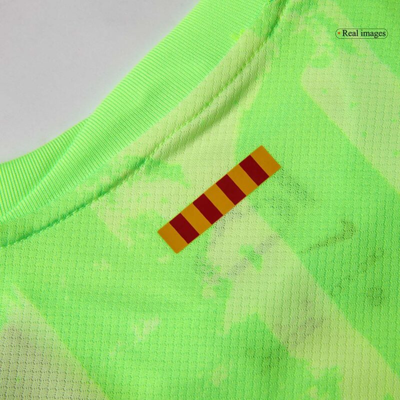Barcelona Third Away Kids Soccer Jerseys Kit 2024/25 - UCL (Spotify Logo Without Text)
