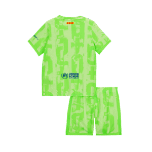 Barcelona Third Away Kids Soccer Jerseys Kit 2024/25 - UCL (Spotify Logo Without Text)
