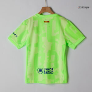 Barcelona Third Away Kids Soccer Jerseys Kit 2024/25 - UCL (Spotify Logo Without Text)