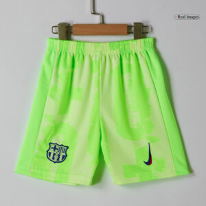 Barcelona Third Away Kids Soccer Jerseys Kit 2024/25 - UCL (Spotify Logo Without Text)